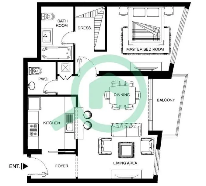 Apartment Remarkable 1 Bedroom Flat In Blakely Tower Dubai United Arab Emirates